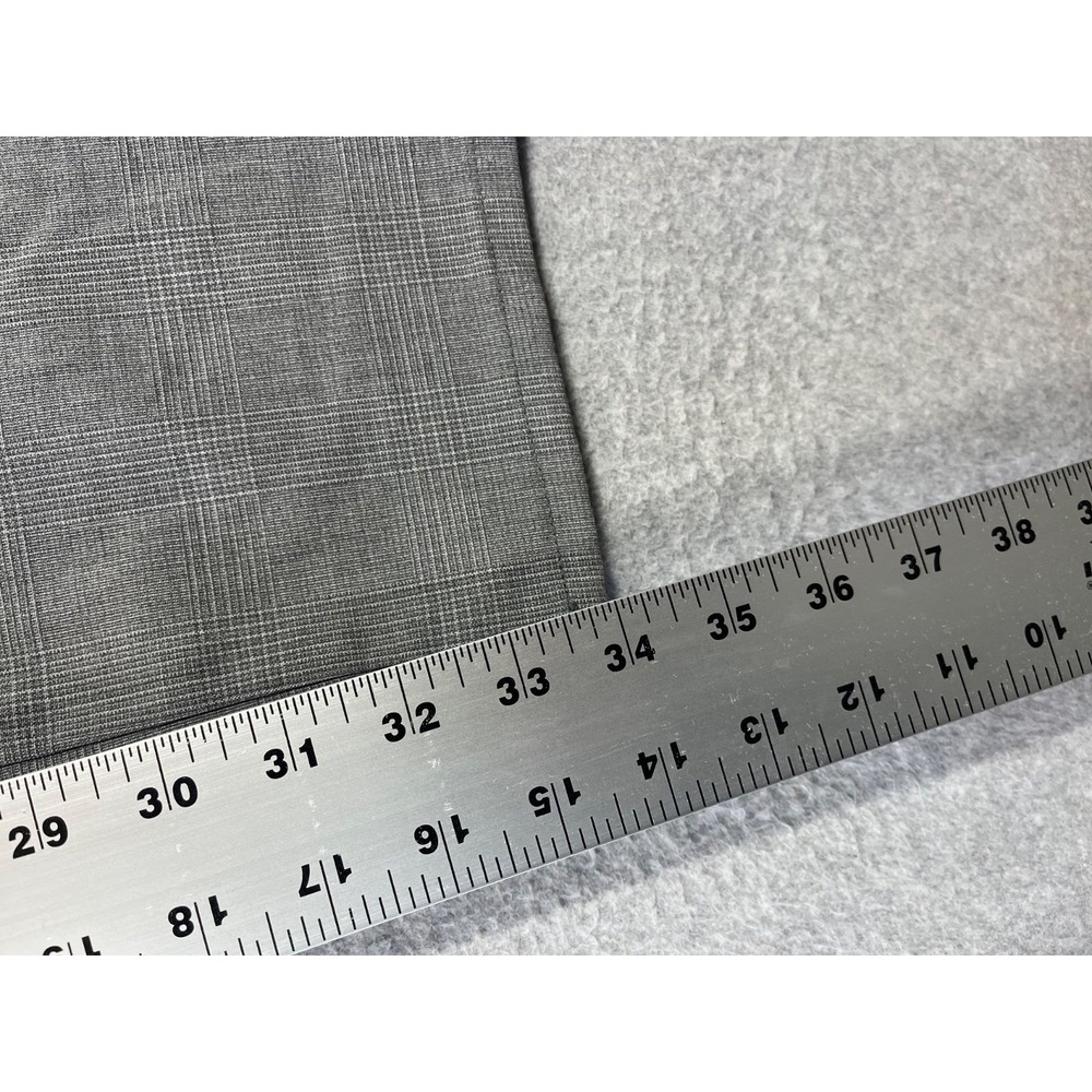 Mavi Milton Pants Mens 35x34 Grey Checked Mid Rise Slim Fit Straight Stretch - Picture 8 of 13